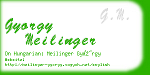 gyorgy meilinger business card